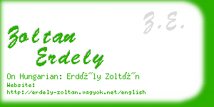 zoltan erdely business card